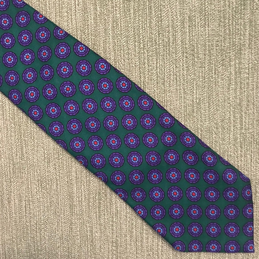EUC Vintage Resilio 100% Silk Colorful Necktie Tie